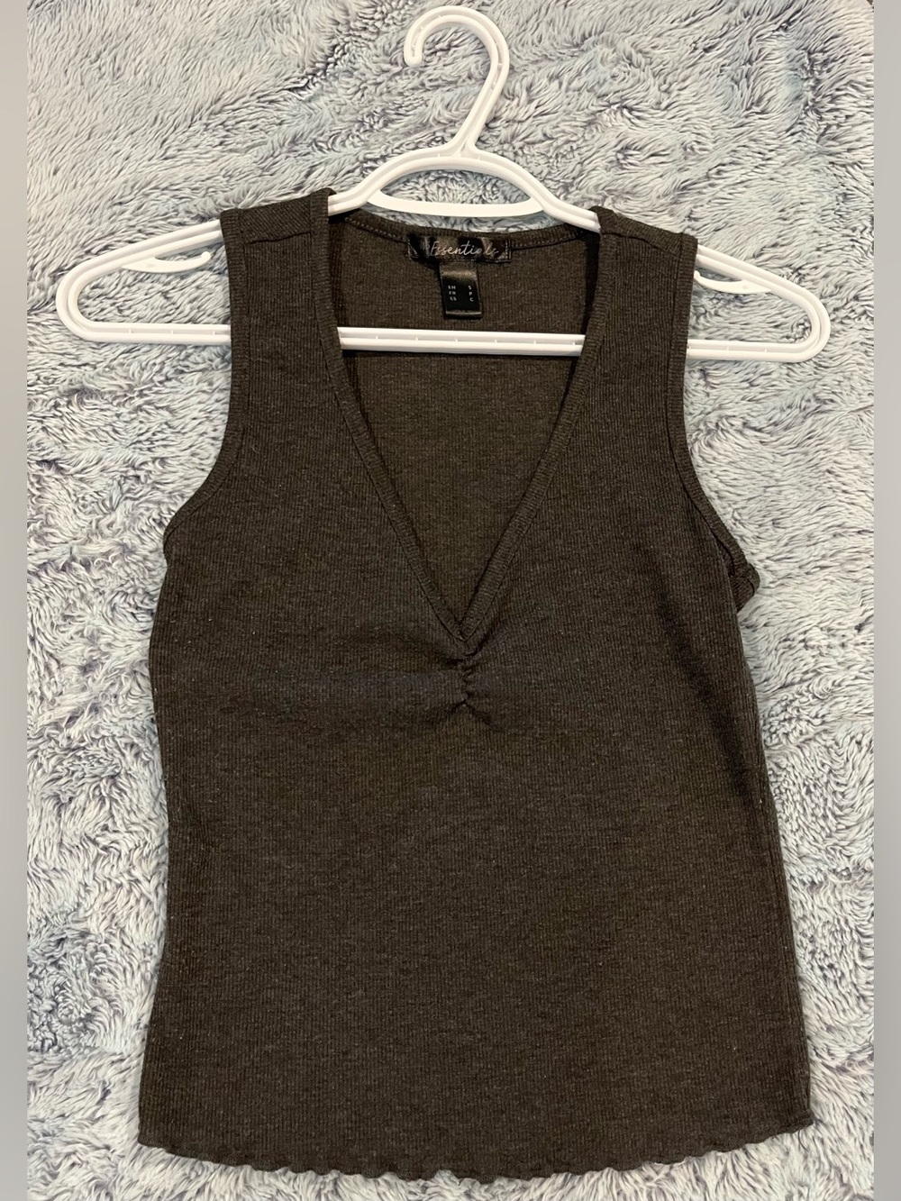 V-Neck Ribbed Tank
